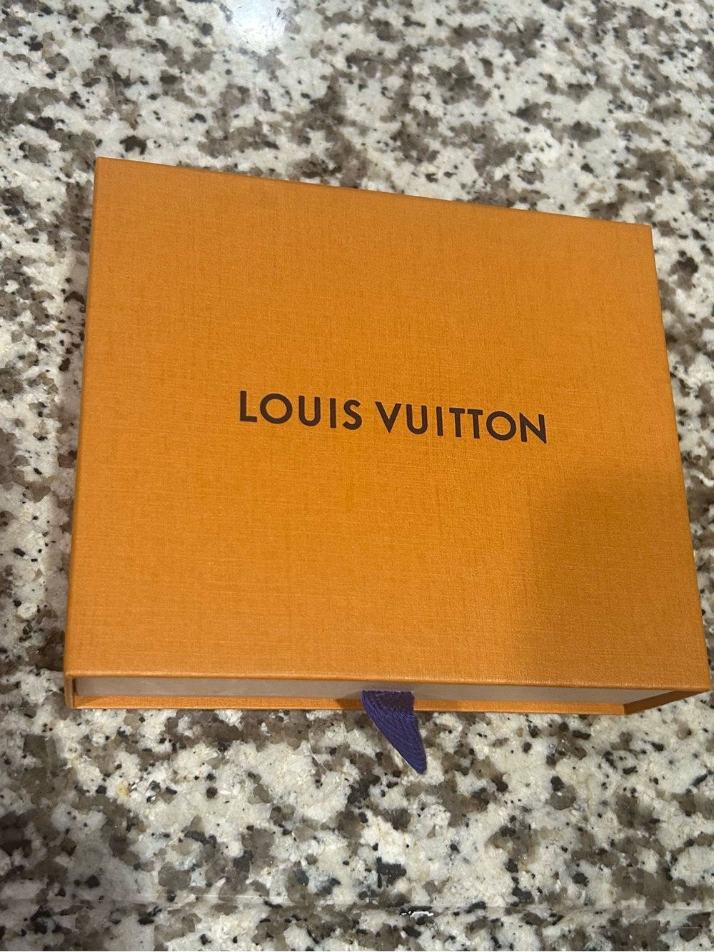 Louis Vuitton Orange Box with Navy Pull Tab
